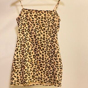 Cheetah Print Mini Dress